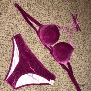 VS Pink Velvet Push-Up Bikini
